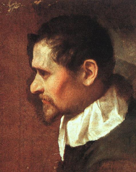 CARRACCI, Annibale Self-Portrait in Profile sdf oil painting picture